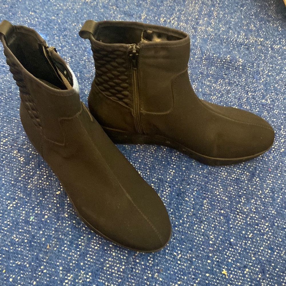 Sesto Meucci black rain booties